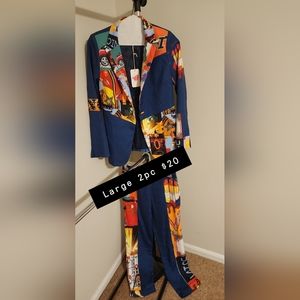 Multiple Color Pant Suit